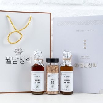 후레쉬앤푸드 Fresh 24년 추석 선물세트 국내산 참기름 정성 4호세트 (참기름 350ml+들기름 350ml+볶음통참깨 120g)