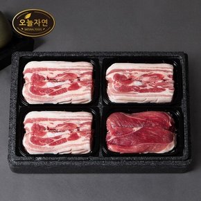 한돈 스페셜 구이세트 3호 1.6kg (삼겹살 3팩+앞다리살 1팩)/팩당 400g