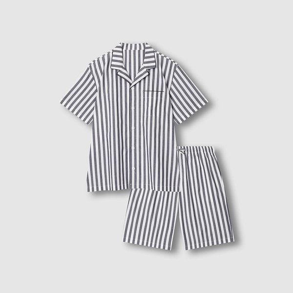 남 60수 코튼 5부 파자마 세트 J216201164057