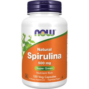 해외배송 NOW Foods 나우푸드 네츄럴 스피루리나 500mg 베지캡슐 120정 Spirulina