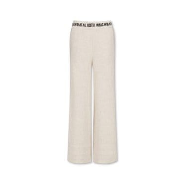 왁 Women Cashmere Knit Pants WWWAW23811BEL