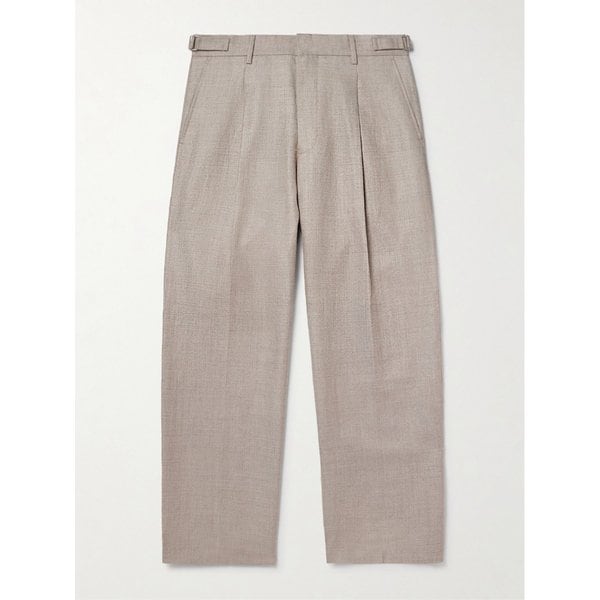 NN.07 스트레이트 레그 플리츠 리넨 울 블렌드 수트 팬츠 46376663163026287