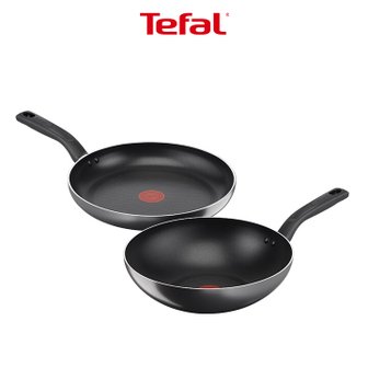 테팔 티타늄 1X 쿡이지 프라이팬 2종 세트(팬28+웍28)