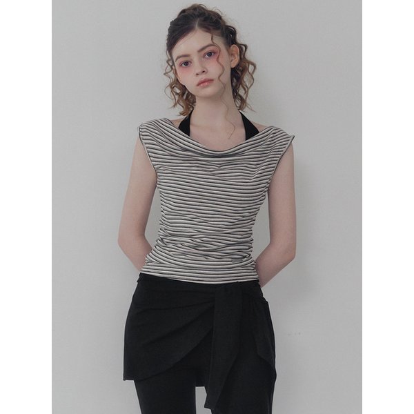 에들런 홀터 레이어드 티셔츠