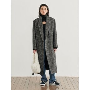 Boucle Herringbon Overcoat