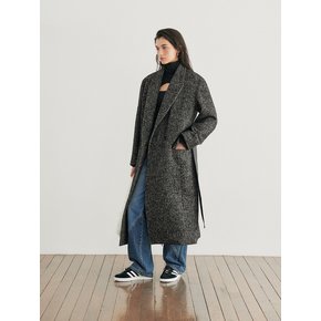 Boucle Herringbon Overcoat