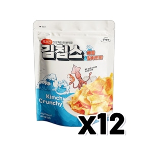 김칩스 해물김치전맛 안주스낵 40g x 12개