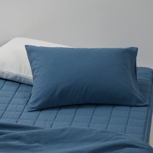 코튼 블렌디드 서커 베개커버_70X50cm_틸블루 J605204000195