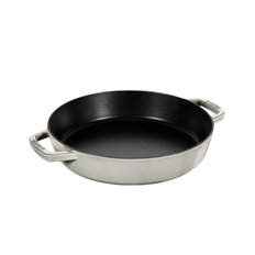 스타우브 STAUB 더블 핸들 프라이팬 26cm 화이트 트러플 무쇠 주물 밥