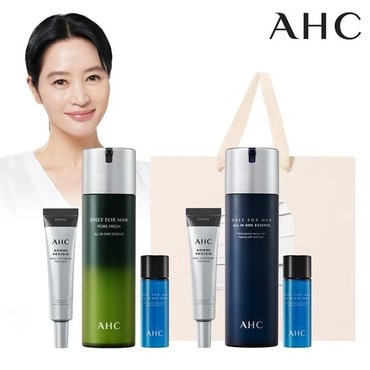 AHC 남성 인기 구성 (올인원에센스 200ml+아이크림 35ml+올인원워시 30ml+쇼핑백)