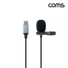 GS114 Coms 스마트폰핀마이크,유선,소형,미니,클립형,USB3.1(TypeC),1.5M