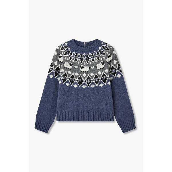 노르딕 패턴 니트 풀오버 7115450Z03140