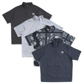 [엄브로] UR221CWT63/시어서커 반팔 스탠넥 아노락/BLK(블랙),BST(스트라이프),D (S49896864)