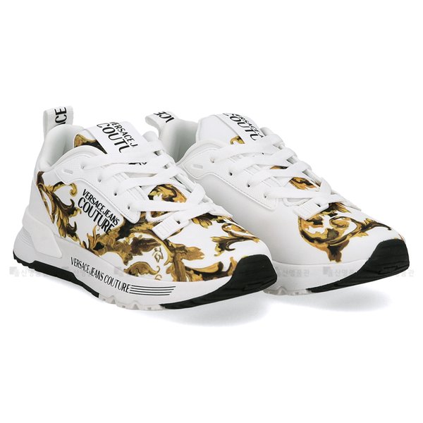 [부산점] 로고 위드 바로크 79VA3SAA ZSC97 G03 베르사체 폰도 다이나믹 여성 스니커즈 운동화