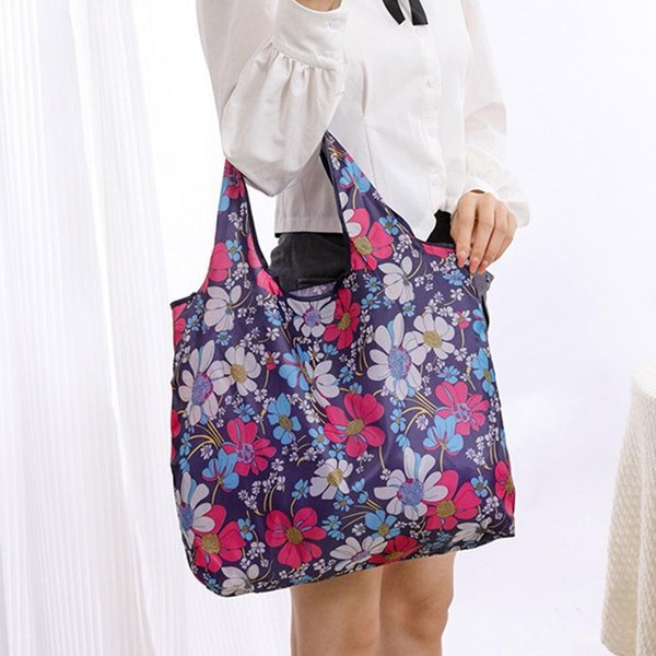 [옷자락] 여성 나들이 물세탁 경량 접이식 포켓 장바구니 가방