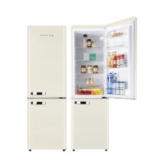 레트로 소형냉장고 REF-C270 크림 2도어 예쁜 작은 미니 중형 원룸 사무실 음료수