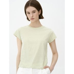 basic crop t-shirt_lime