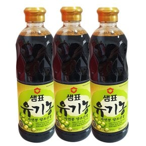 샘표 유기농 자연콩 양조간장 860ml x 3개