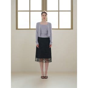 Fleur layered skirt [Black]