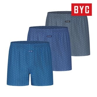  BYC 남성 분리형 트렁크팬티 60수 순면100% 더블박서 MCW1024 3매입