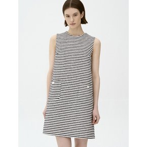 stripe dress_black