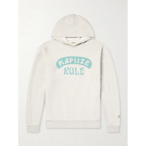 프린트 울 블렌드 저지 후드 티셔츠 46376663162925146