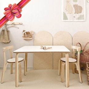 맘스 니노책상+의자2개 세트/유아 어린이 의자 테이블