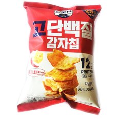 롯데 이지프로틴 고단백질 감자칩 매콤치즈맛 50g 16개