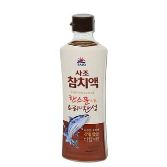  사조대림 감칠맛 요리필수품 찌개육수 천연조미료 참치액 500ml