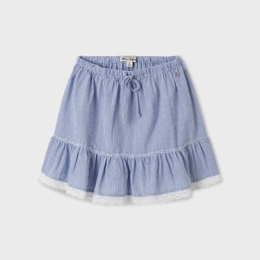 후아유 Stripe Tiered Short Skirt WHWHF2591F