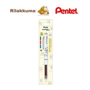 리락쿠마 펜텔 PENTEL 에너겔 3색볼펜0.5mm