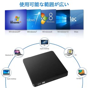 USB3. 0Type CDDVD CDDVD PC RW CD-RW USB3.02.0 WindowLinuxMac OS (Black) 외장 CD·DVD