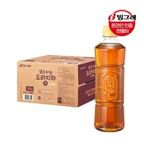 맑은하늘 도라지차 500ml 20입 무라벨 차음료