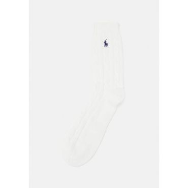 이스퀘어 5187821 Ralph Lauren TRUE CABLE CREW - Socks white