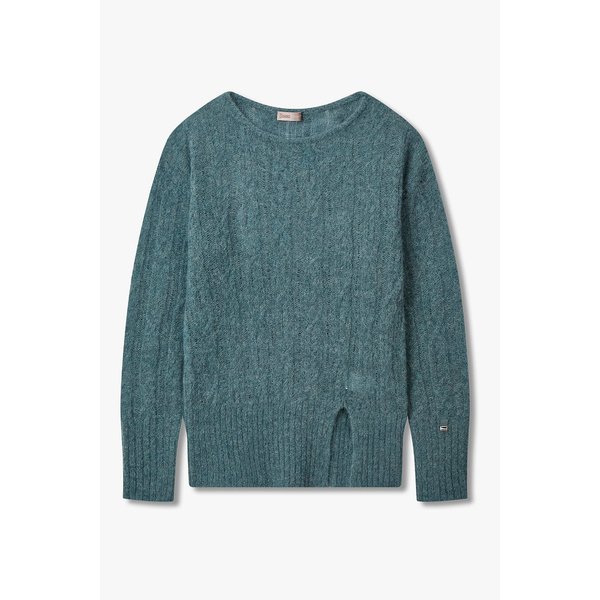 여성 케이블 알파카 울 스웨터 4625351506000