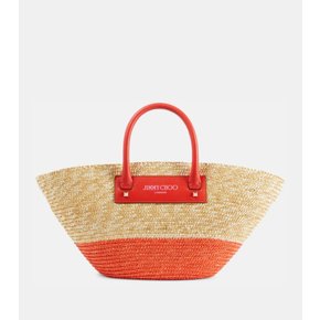 Beach Basket 미디엄 라피아 토트 백 P00917037