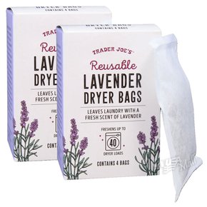 [1+1]트레이더조 재사용 라벤더 세탁 건조기 드라이어백 천연소재 TRADER JOE`S REUSABLE LAVEND