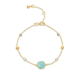  아우리 주얼리 팔찌 B2171 Iseo Amazonite & Gold Vermeil Bracelet