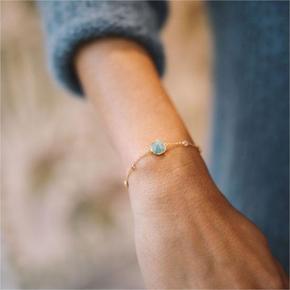 아우리 주얼리 팔찌 B2171 Iseo Amazonite & Gold Vermeil Bracelet