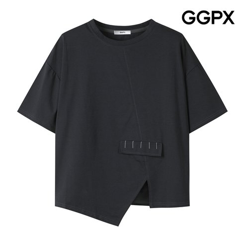 GGPX 트임 언발 포인트 티셔츠 (GP4TS034F)