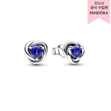 판도라 [백화점 보증서 제공]블루 이터니티 서클 스터드 이어링(9월)_292334C07