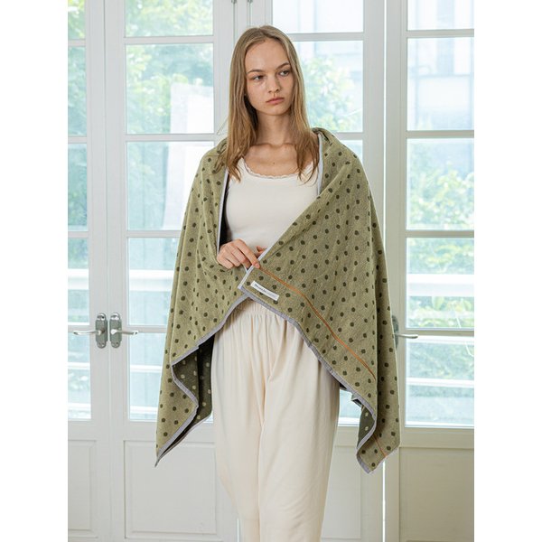 MJ_Polka dot two-color towel_2color