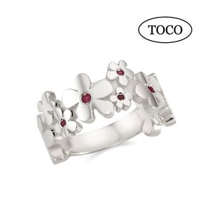 925 Silver Flower Ring