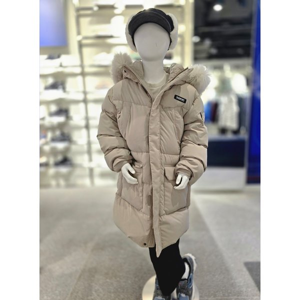 [파주점] 키즈 후드 퍼 구스 롱다운 (FK2DJG4205X-SEN)