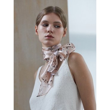 아나메종 Bonita memoria Long Petit Silk Scarf [PML-1415]