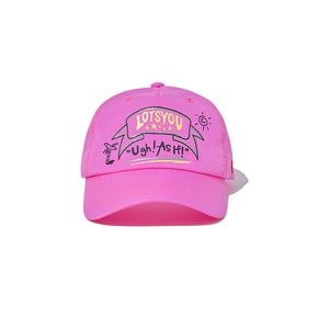 lotsyou_Tropical nylon ball cap Pink