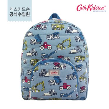 캐스키드슨 키즈 라지 퀼트 럭색 - 트럭 & 디거 그레이 블루 (CK-KG694575)