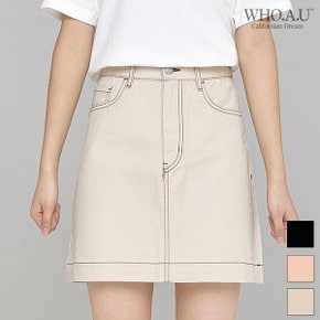 베이직 3부 스커트 WHWHA2319F T_P343746842