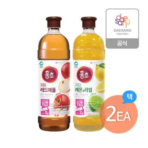 저당홍초 1.5L 2종(레드애플레몬라임) 2개 골라담기