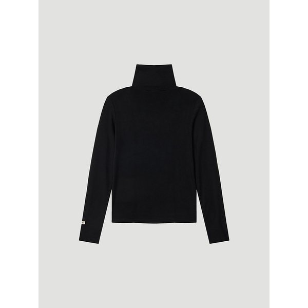 WOOL LINE TURTLENECK (BLACK)